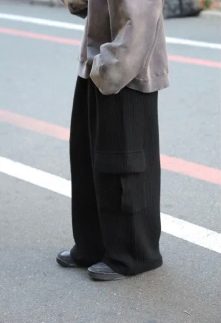 パンツ ANCELLM WOOL CORDUROY CARGO SLACKS