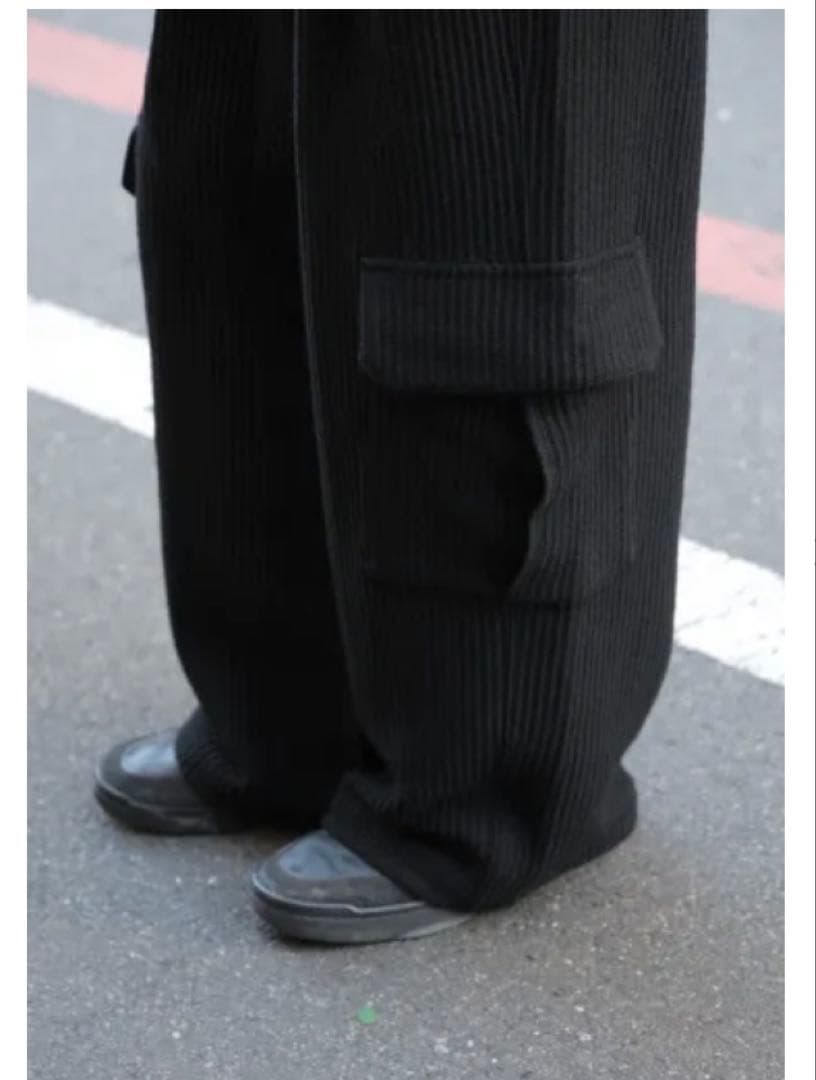 パンツ ANCELLM WOOL CORDUROY CARGO SLACKS