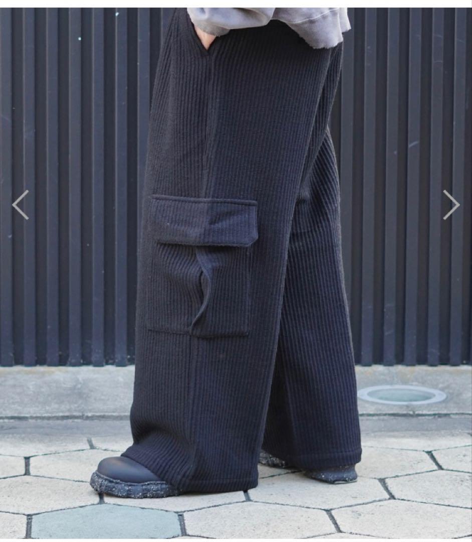 パンツ ANCELLM WOOL CORDUROY CARGO SLACKS