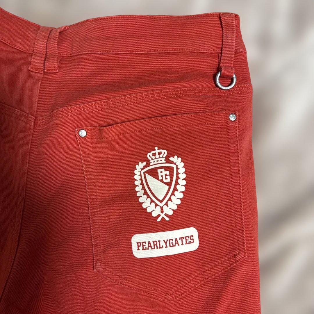 PEARY GATES ゴルフパンツ ストレッチ サイズ4 レッド 赤