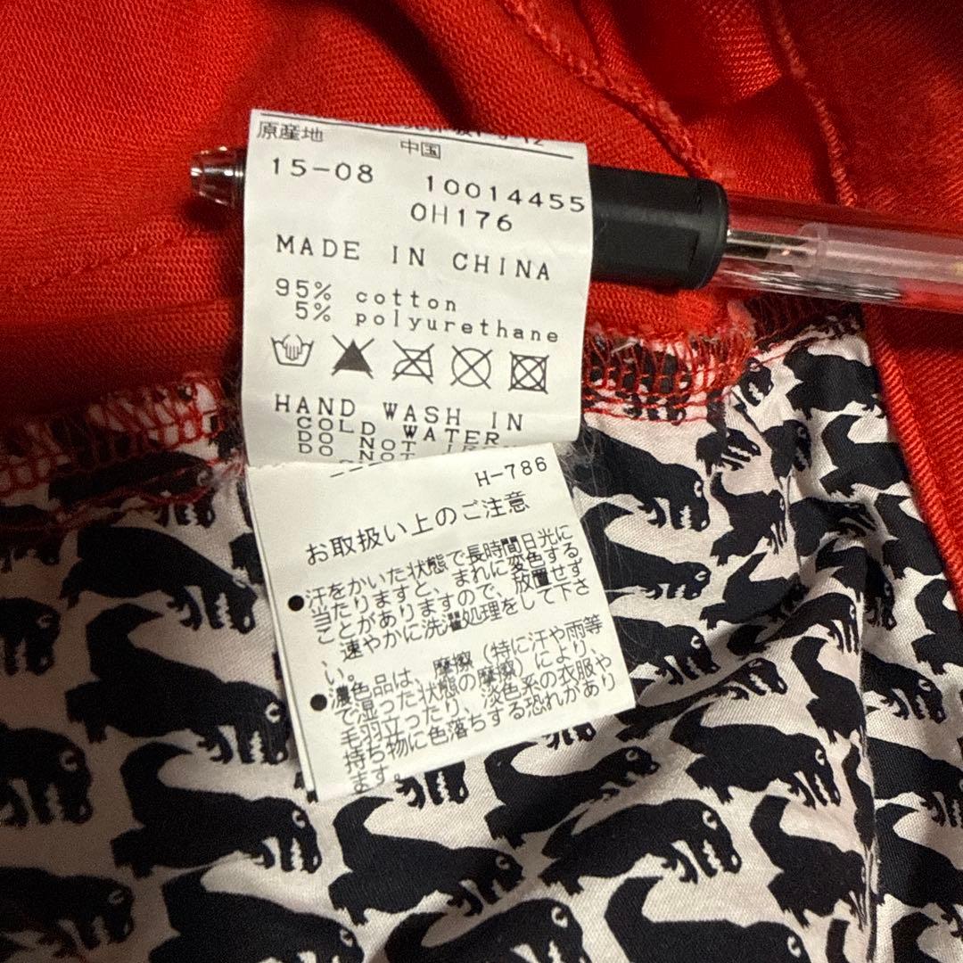 PEARY GATES ゴルフパンツ ストレッチ サイズ4 レッド 赤