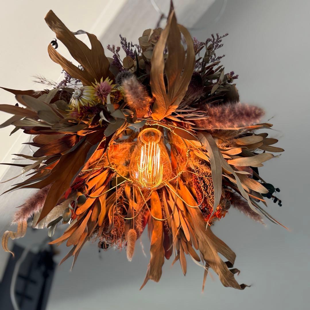 ドライフラワーシェード