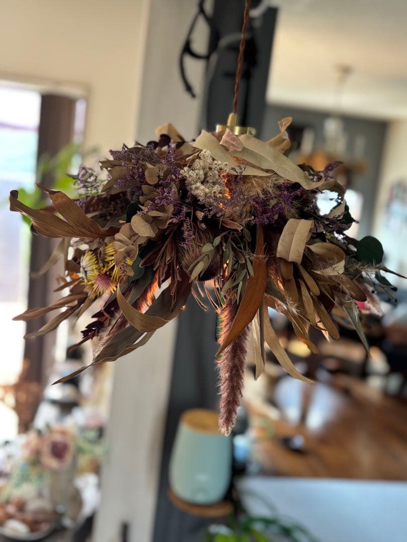 ドライフラワーシェード