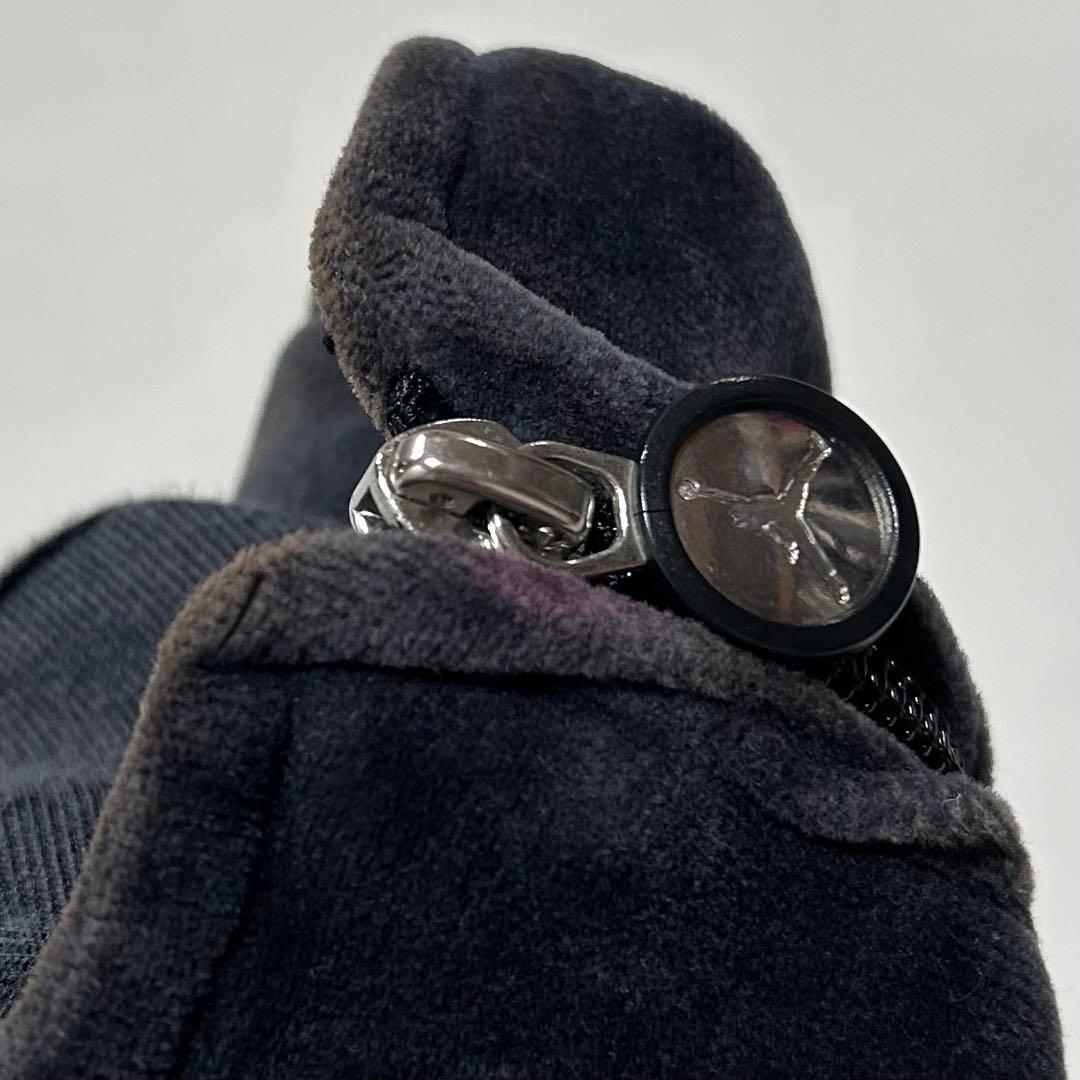 00s JORDAN ベロア ダブルジップ トラックジャケット 3XL 刺繍