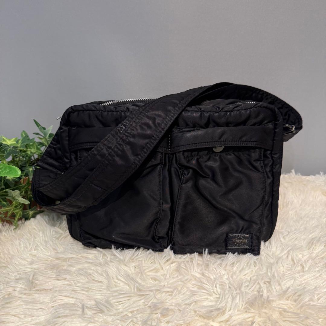 【人気】正規品 porter ポーター タンカー ショルダーバッグ L ブラック