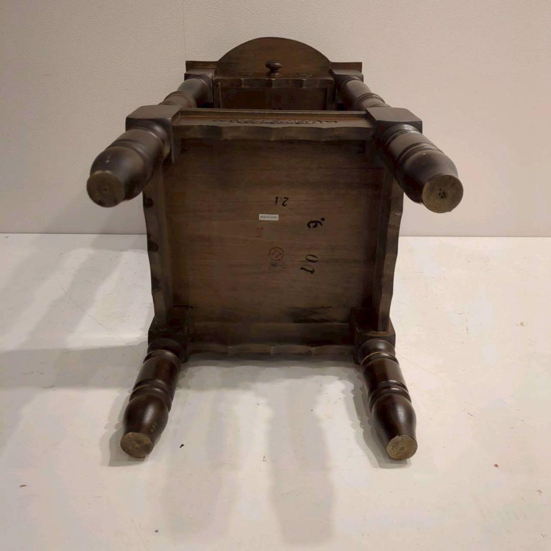 コンソールテーブル　サイドテーブル　電話台　飾り台　アンティーク　花柄