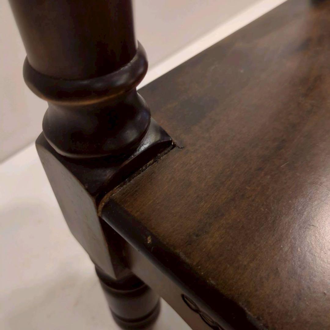 コンソールテーブル　サイドテーブル　電話台　飾り台　アンティーク　花柄