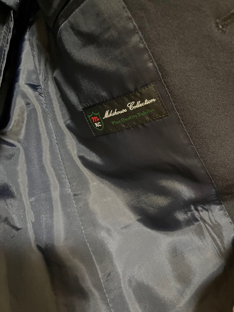 今だけ値下げ　ミキハウス　濃紺スーツとシャツとサスペンダー4点　110センチ