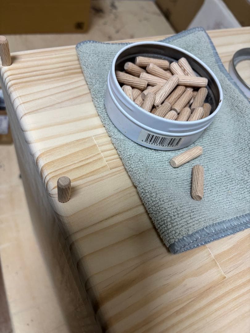 きち様　お見積もり分 コの字型テーブル　棚付き 材料　高品質パイン集成材