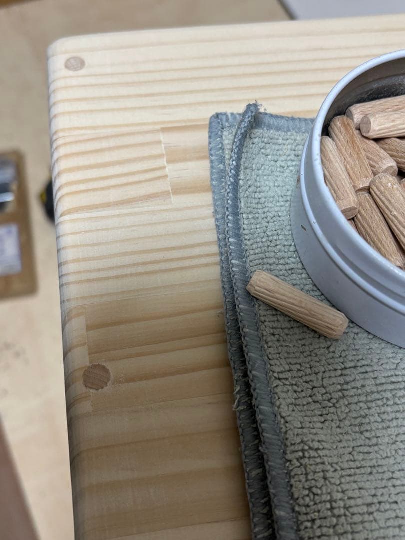 きち様　お見積もり分 コの字型テーブル　棚付き 材料　高品質パイン集成材