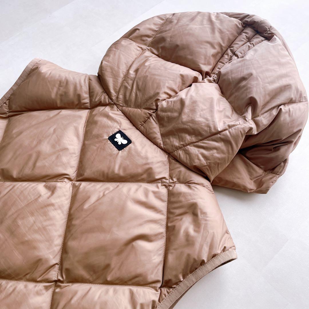 近年モデル✨マックスマーラ キルティングダウンベスト フード ベージュ 40