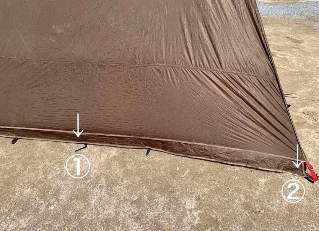 DOD ヨンヨンベース　付属品あり　キャンプ　テント　シェルター　ブラウン