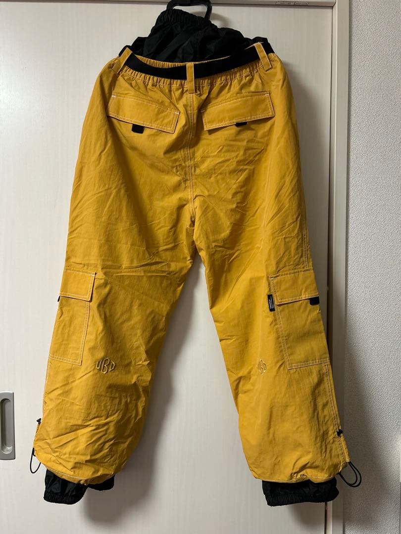UNBIND イエロー スノーボードパンツ Sサイズ