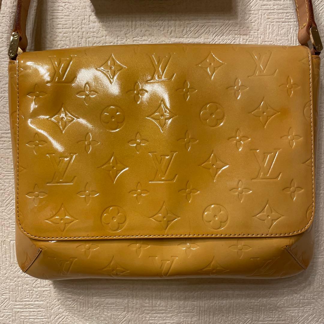 Louis Vuitton ヴェルニ ショルダーバッグ ベージュ