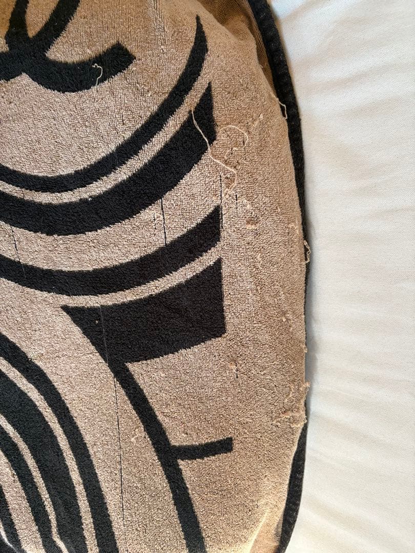 CHANEL タオルケット 黒・ベージュ