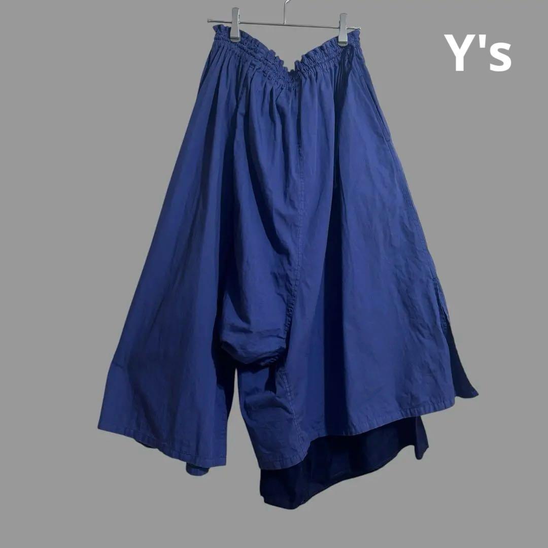 2018年春夏Y'sアシンメトリーサルエルパンツ　ワイズ　ヨウジヤマモト