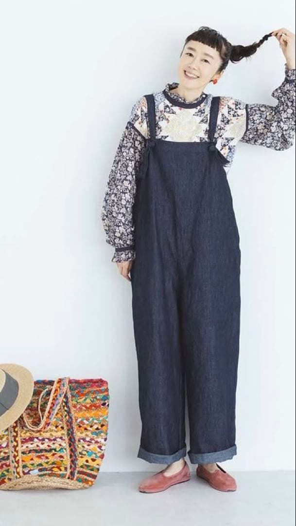 滝口和代さん✖️ナチュラン&yarnマイフェイバリットデニムサロペットパンツ