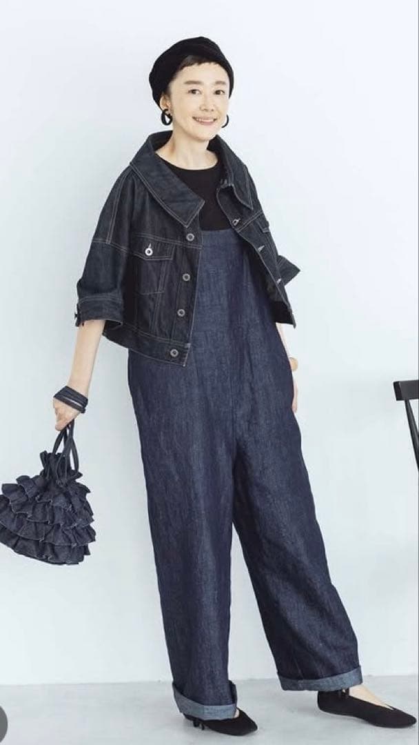 滝口和代さん✖️ナチュラン&yarnマイフェイバリットデニムサロペットパンツ