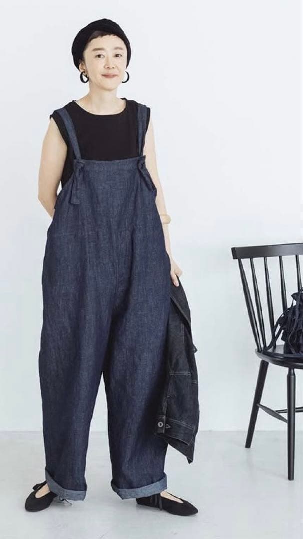 滝口和代さん✖️ナチュラン&yarnマイフェイバリットデニムサロペットパンツ