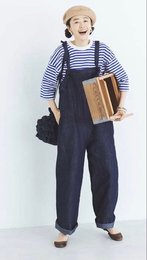 滝口和代さん✖️ナチュラン&yarnマイフェイバリットデニムサロペットパンツ