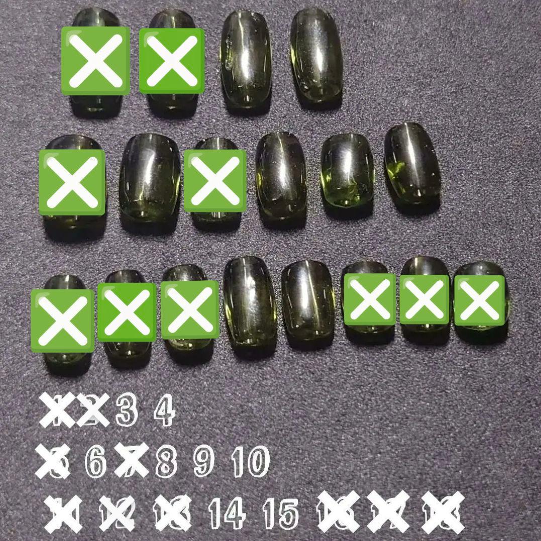 ★(りん！)モルダバイト 筒型ビーズ 10.5×8ミリ⑥(鑑別コピー付)