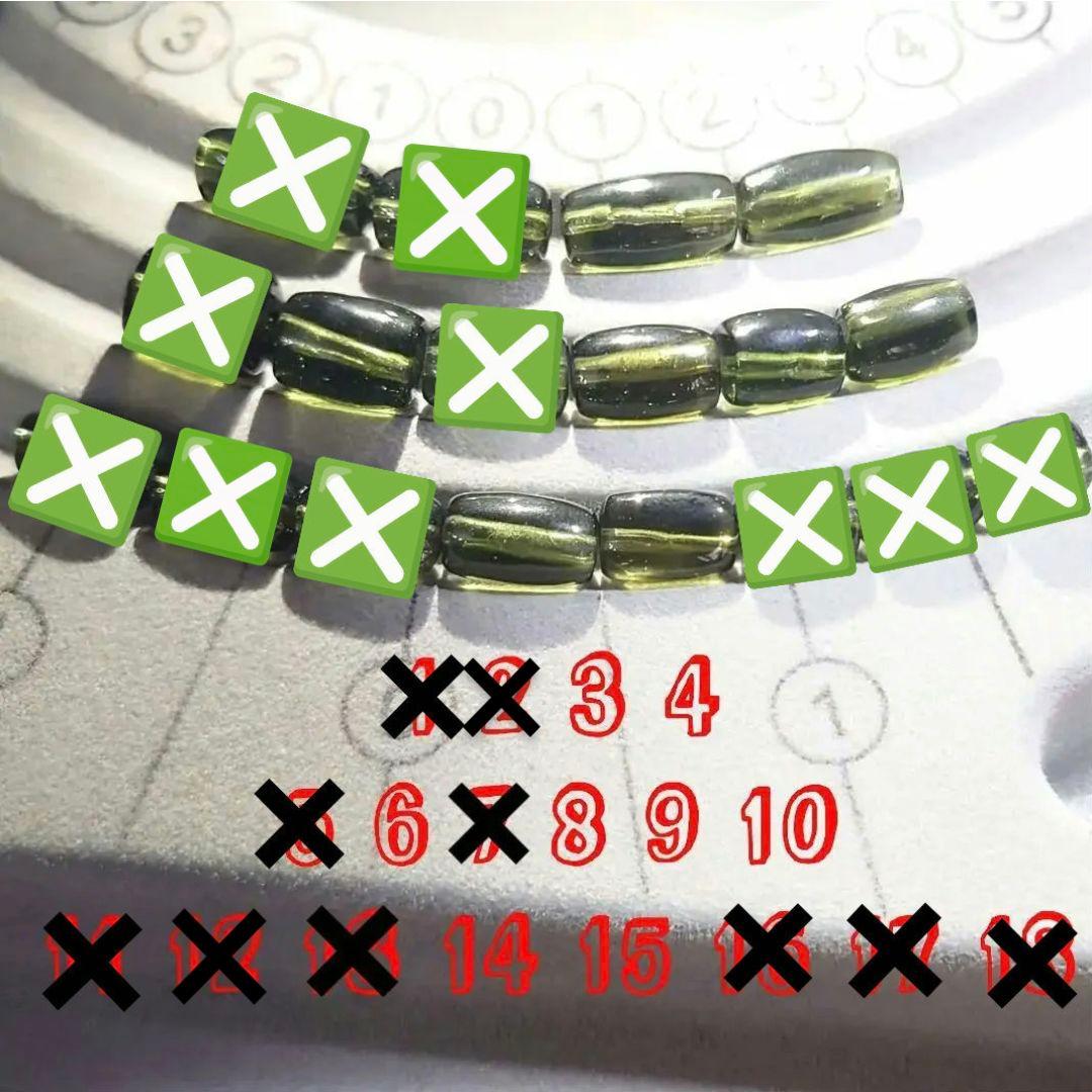 ★(りん！)モルダバイト 筒型ビーズ 10.5×8ミリ⑥(鑑別コピー付)