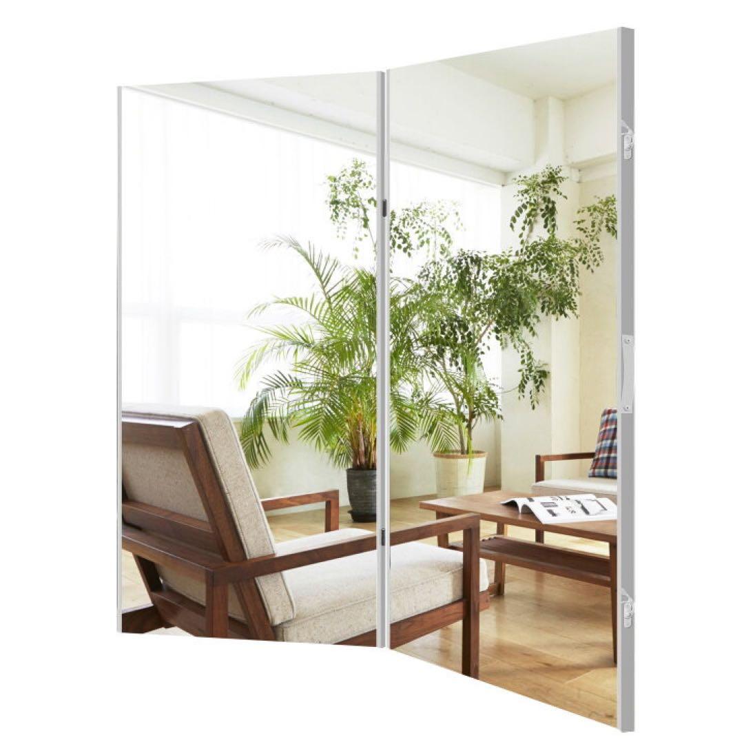 ダンス鏡 全身 折り畳み 割れない鏡 軽量 ダンスミラー 大きい 160cm 銀