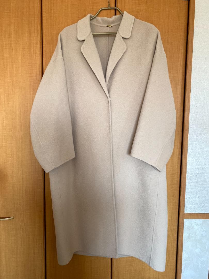 【Yuu】極美品2024【ドゥーズィエムクラス】ウールアンゴラリバーコート