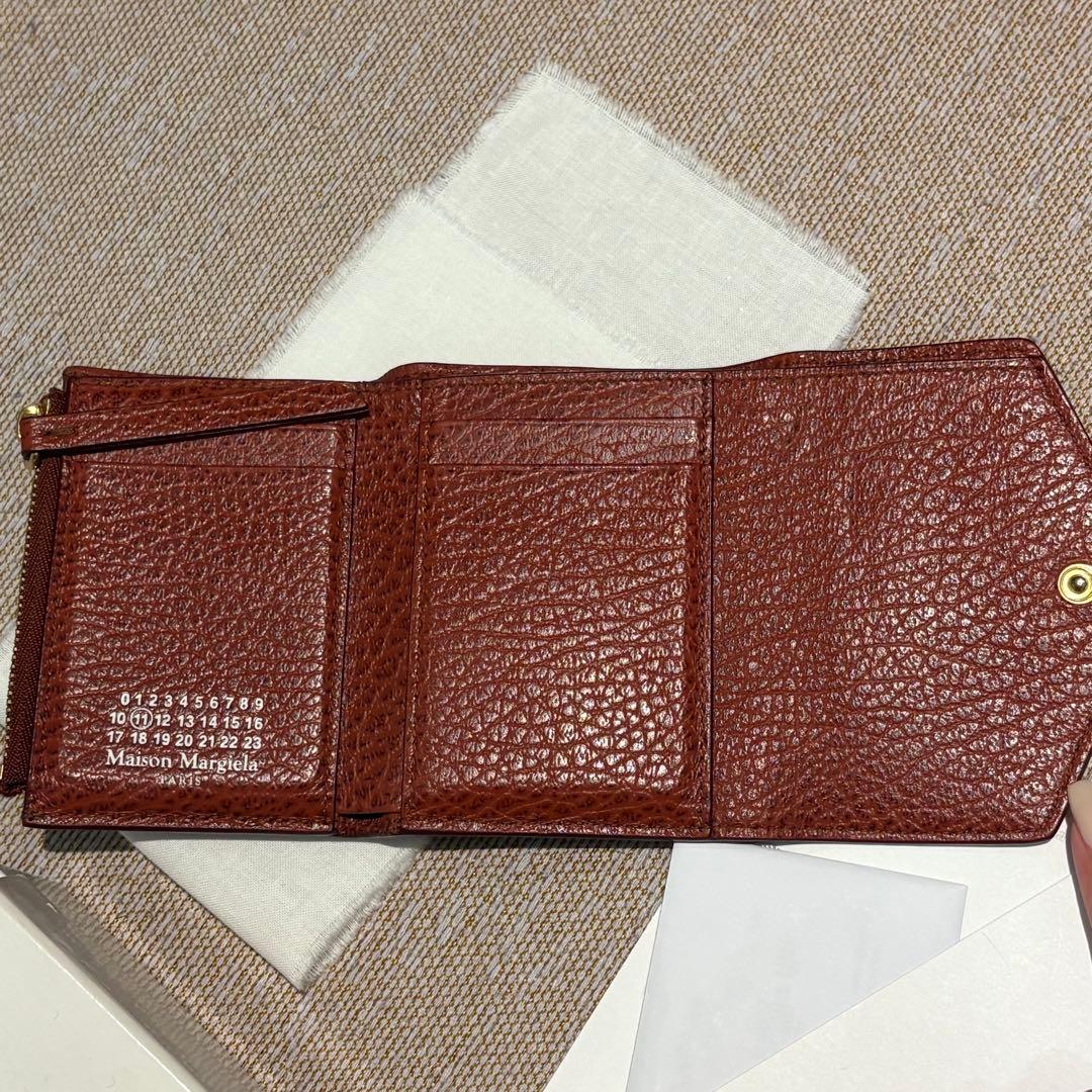 マルジェラ エンベロープ スリーフォールド 4ステッチ 三つ折り 財布