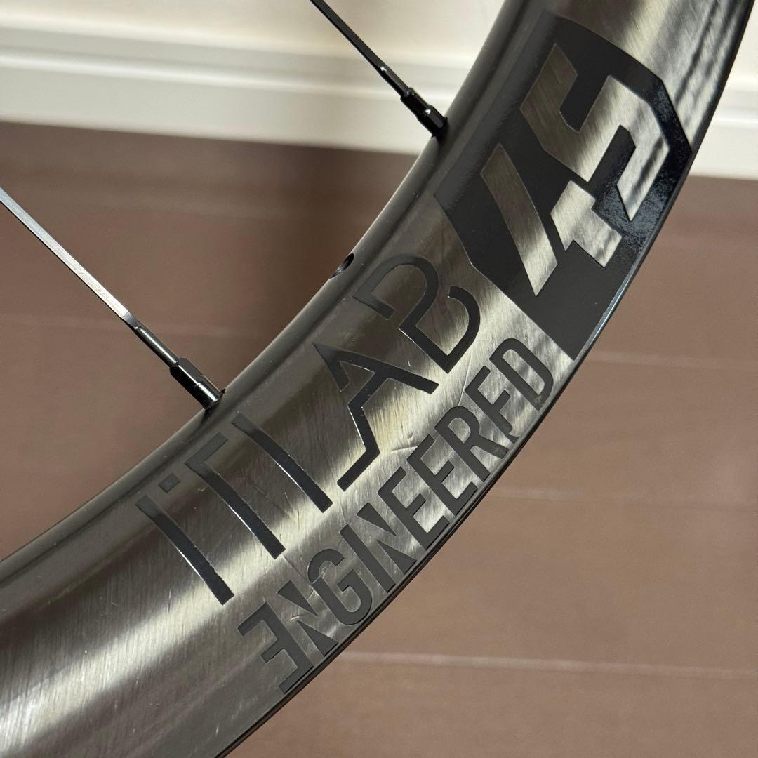 【美品】ITLAB45ホイール チタンスポーク シマノフリー