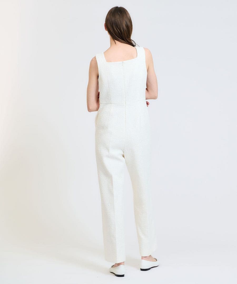 ESTNATION スクエアネック オールインワン