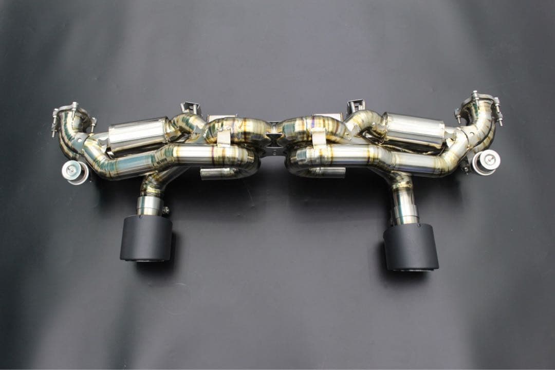 (Lei)Porsche 718GT4用チタンマフラー（バルブ付き）