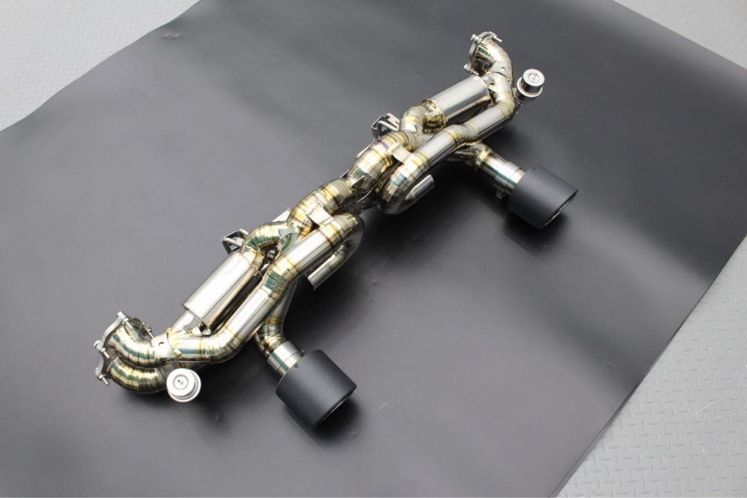 (Lei)Porsche 718GT4用チタンマフラー（バルブ付き）