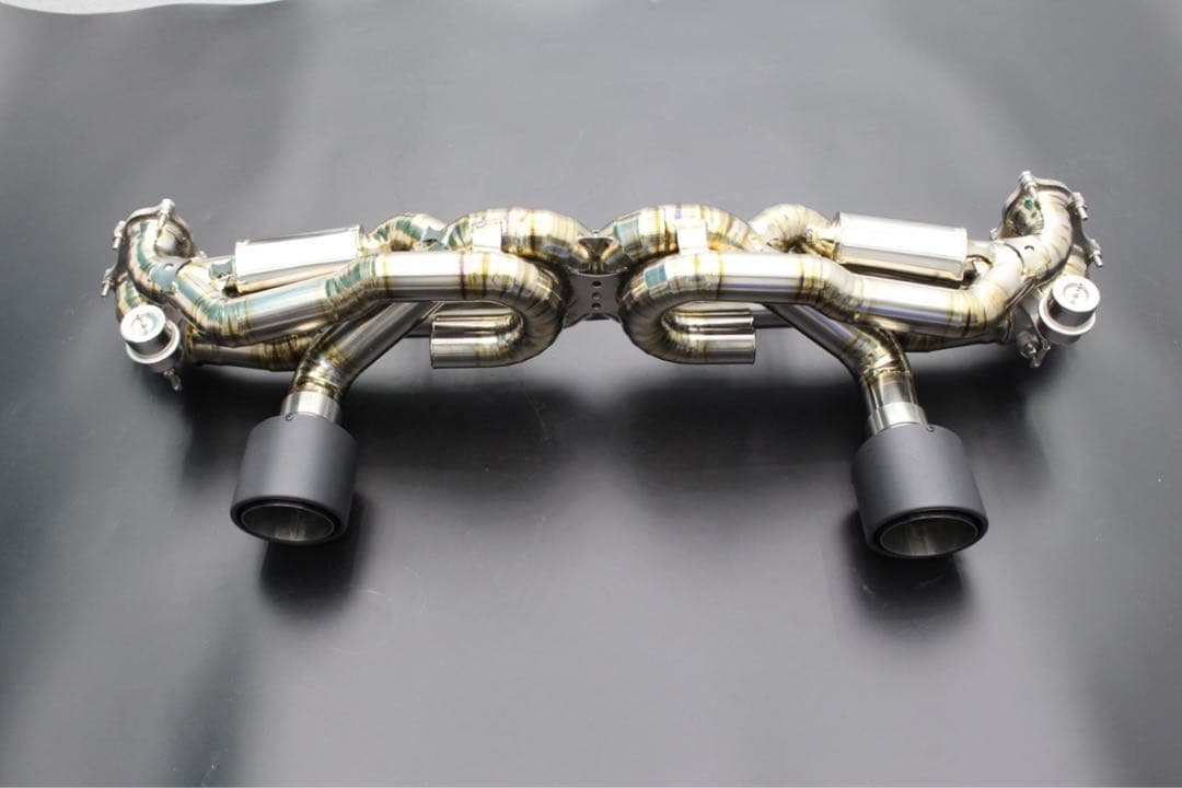 (Lei)Porsche 718GT4用チタンマフラー（バルブ付き）