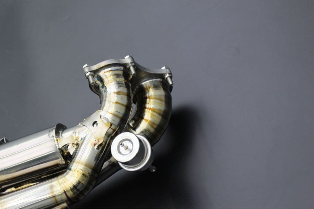 (Lei)Porsche 718GT4用チタンマフラー（バルブ付き）