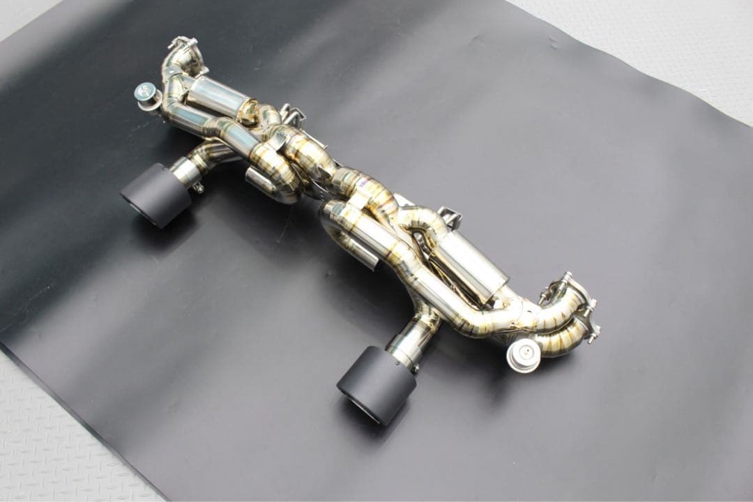 (Lei)Porsche 718GT4用チタンマフラー（バルブ付き）