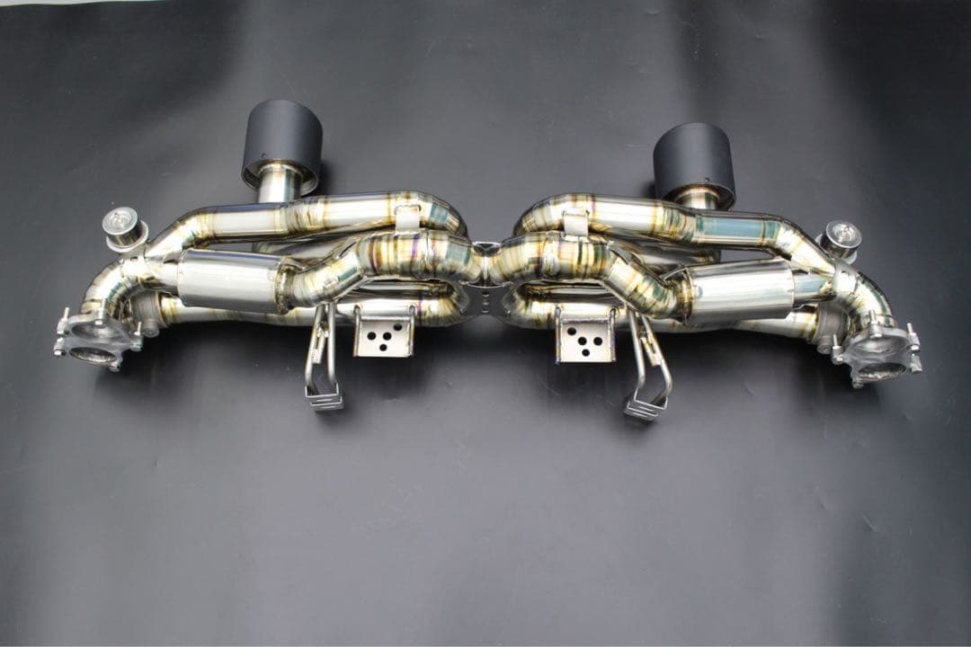 (Lei)Porsche 718GT4用チタンマフラー（バルブ付き）