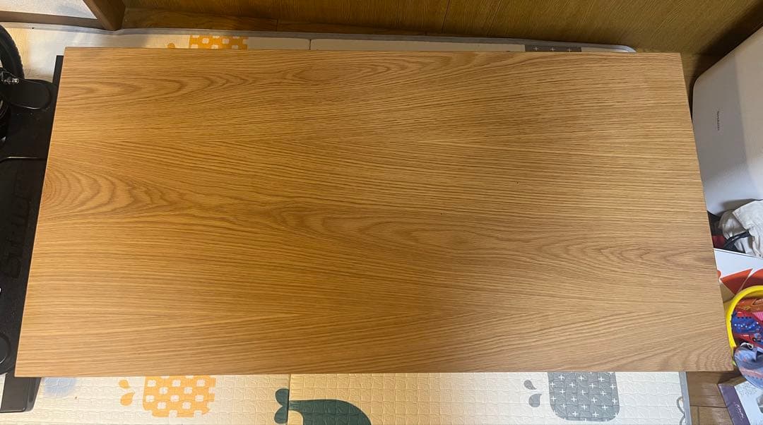 【美品】MUJI/無印良品 木製ローテーブル/オーク材120cm