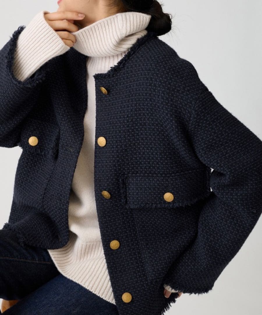 ジャーナルスタンダードレサージュ　GIOLICAツイードジャケット※1回のみ着用