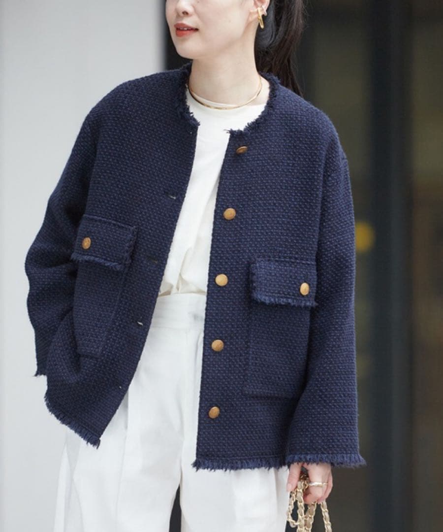 ジャーナルスタンダードレサージュ　GIOLICAツイードジャケット※1回のみ着用