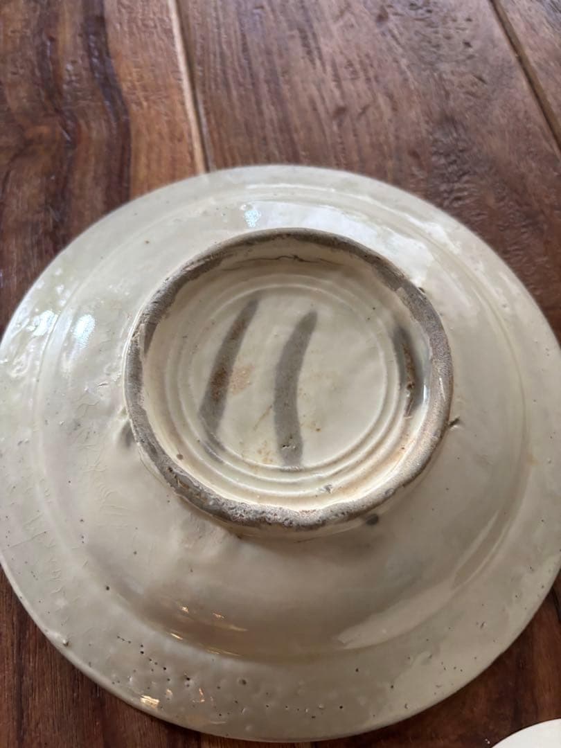 【4枚セット✨】デッドストック　ソンべ焼　ソンべ焼き　中皿　小皿ベトナム