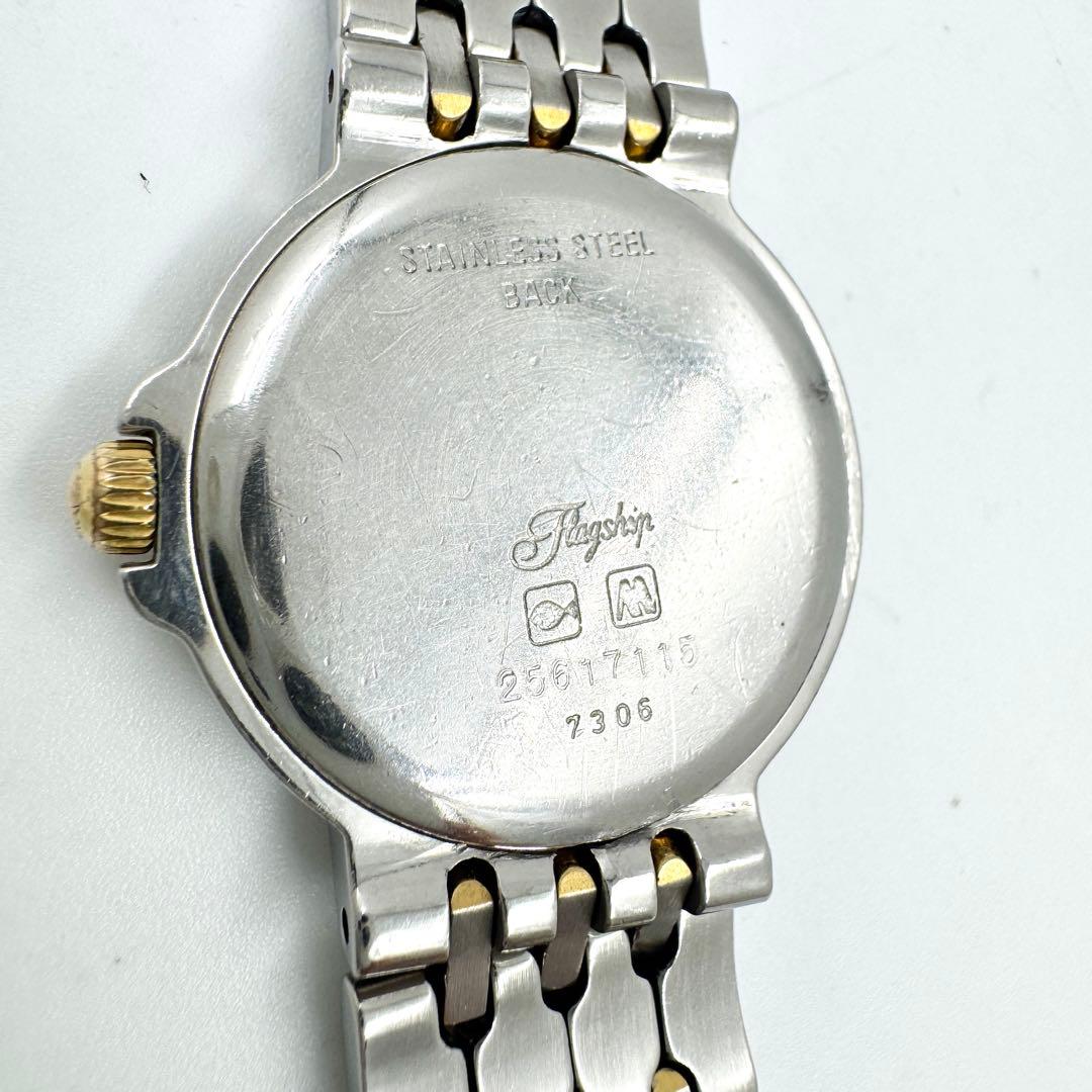 26【新品電池】LONGINES ロンジン フラッグシップ　デイト コンビ腕時計