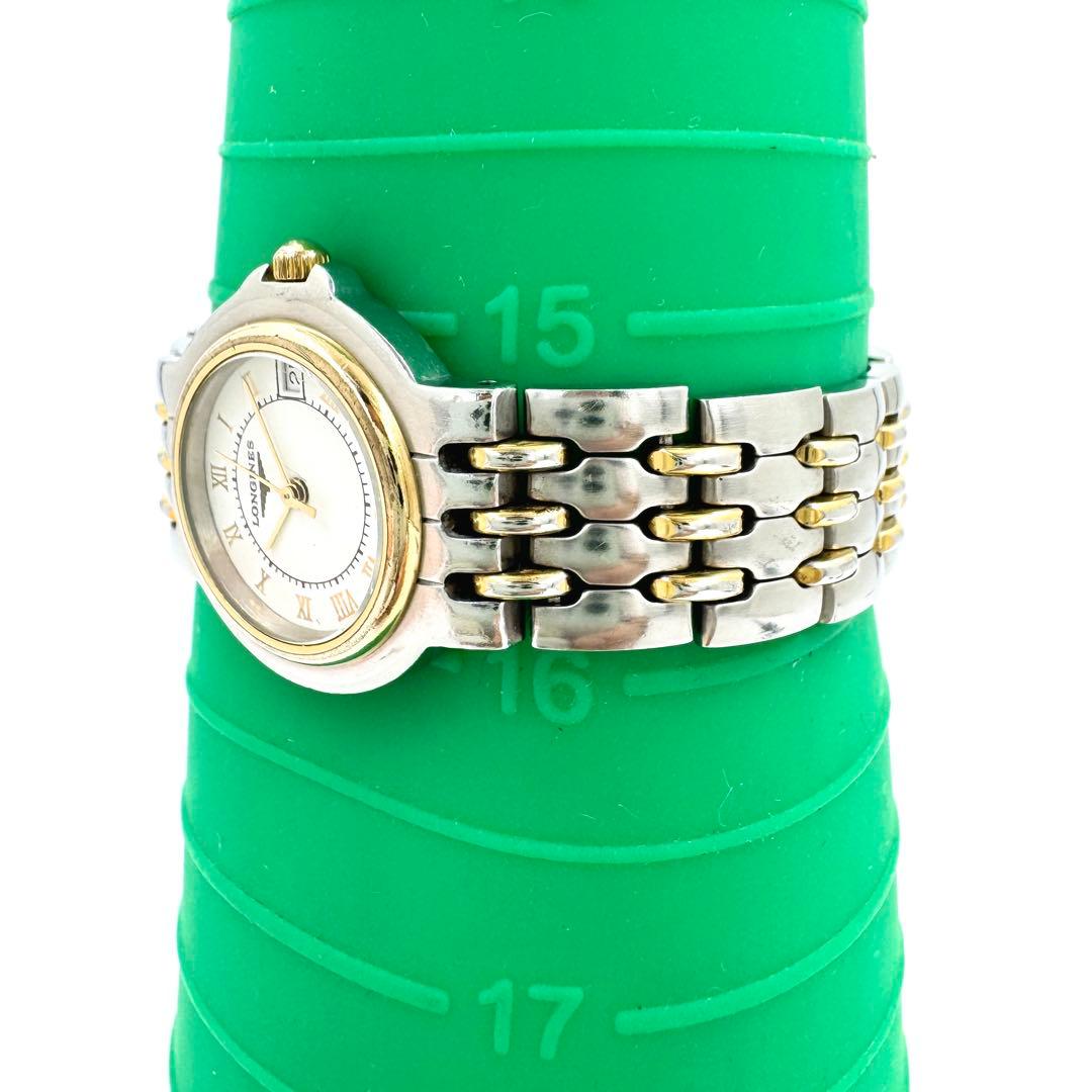 26【新品電池】LONGINES ロンジン フラッグシップ　デイト コンビ腕時計