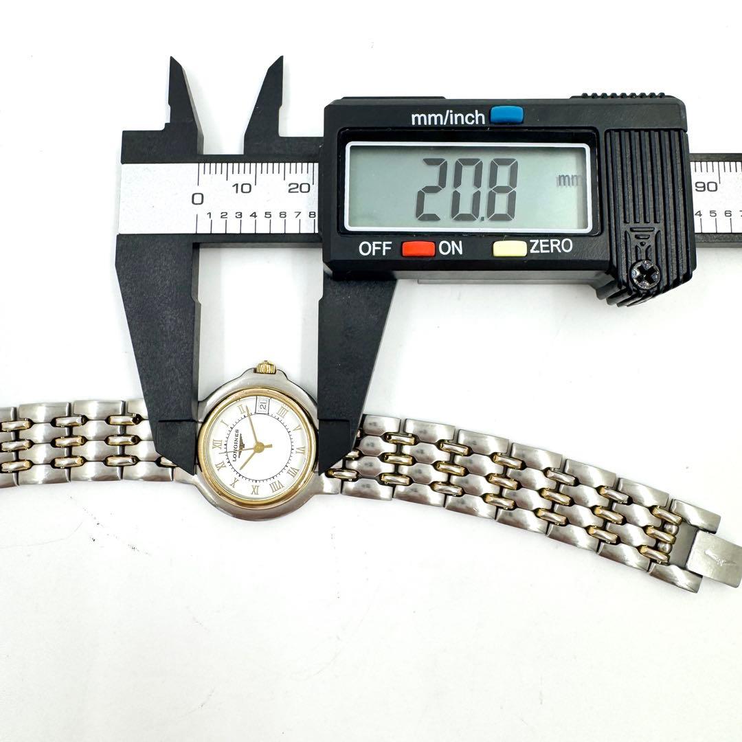 26【新品電池】LONGINES ロンジン フラッグシップ　デイト コンビ腕時計