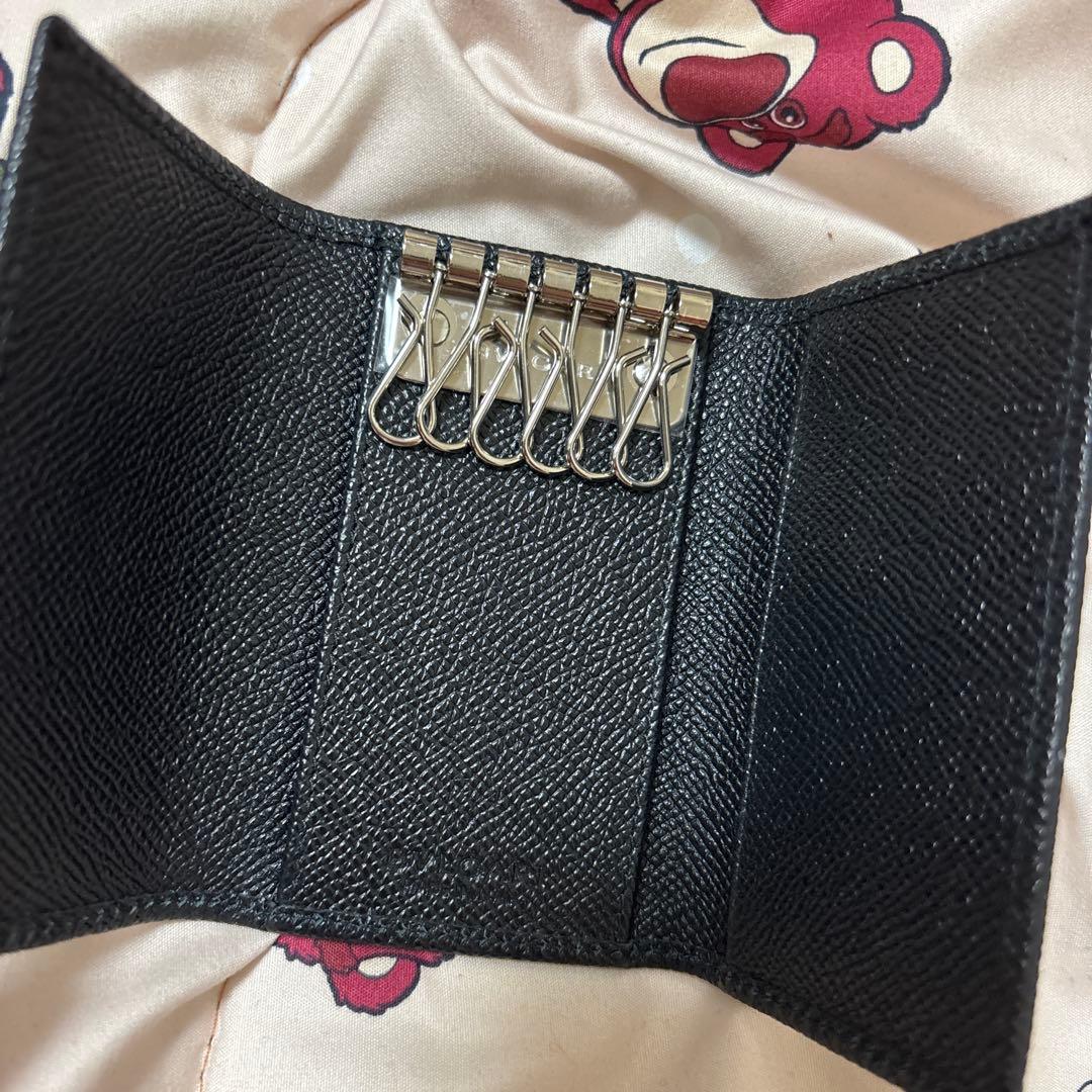 BVLGARI 黒 レザー キーケース　レディース　メンズ