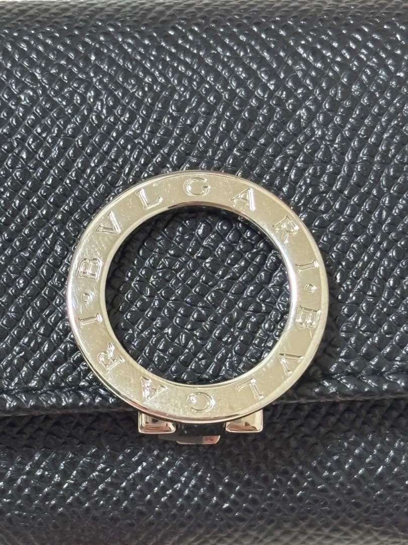 BVLGARI 黒 レザー キーケース　レディース　メンズ