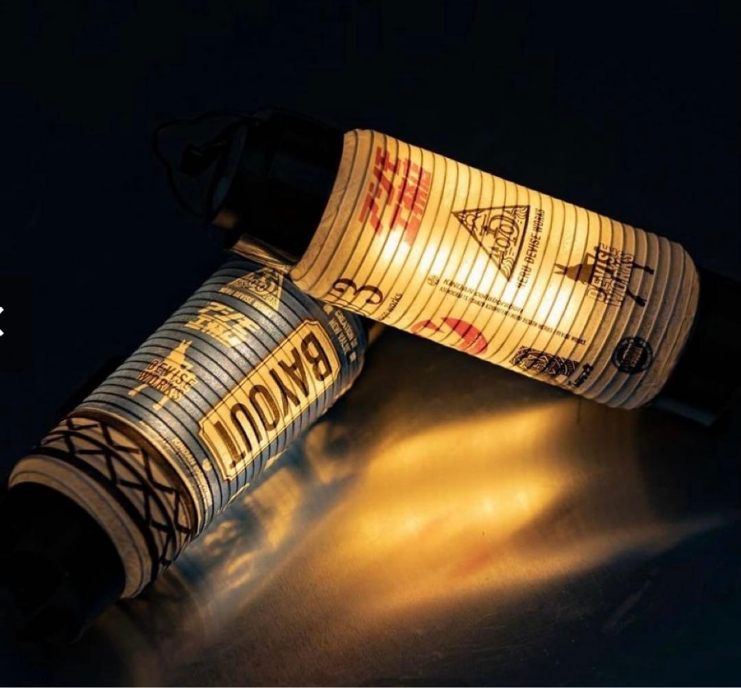 YOKOHAMA BAYOUT ミニ提灯ホワイト　ブルー　2個セット