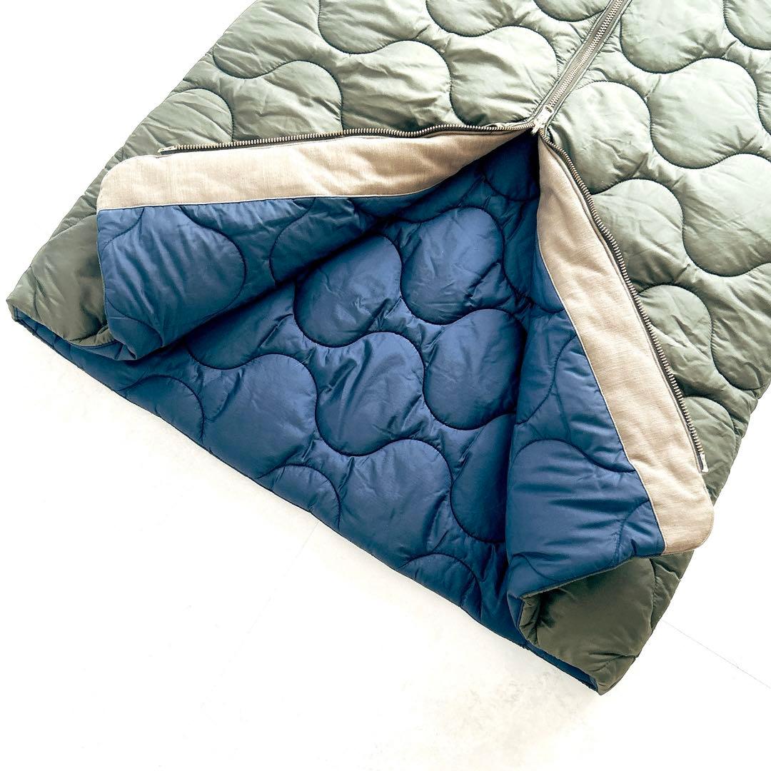 美品✨人気マディソンブルー　キルティングベスト　リバーシブル　ロング　Bロゴ刺繍