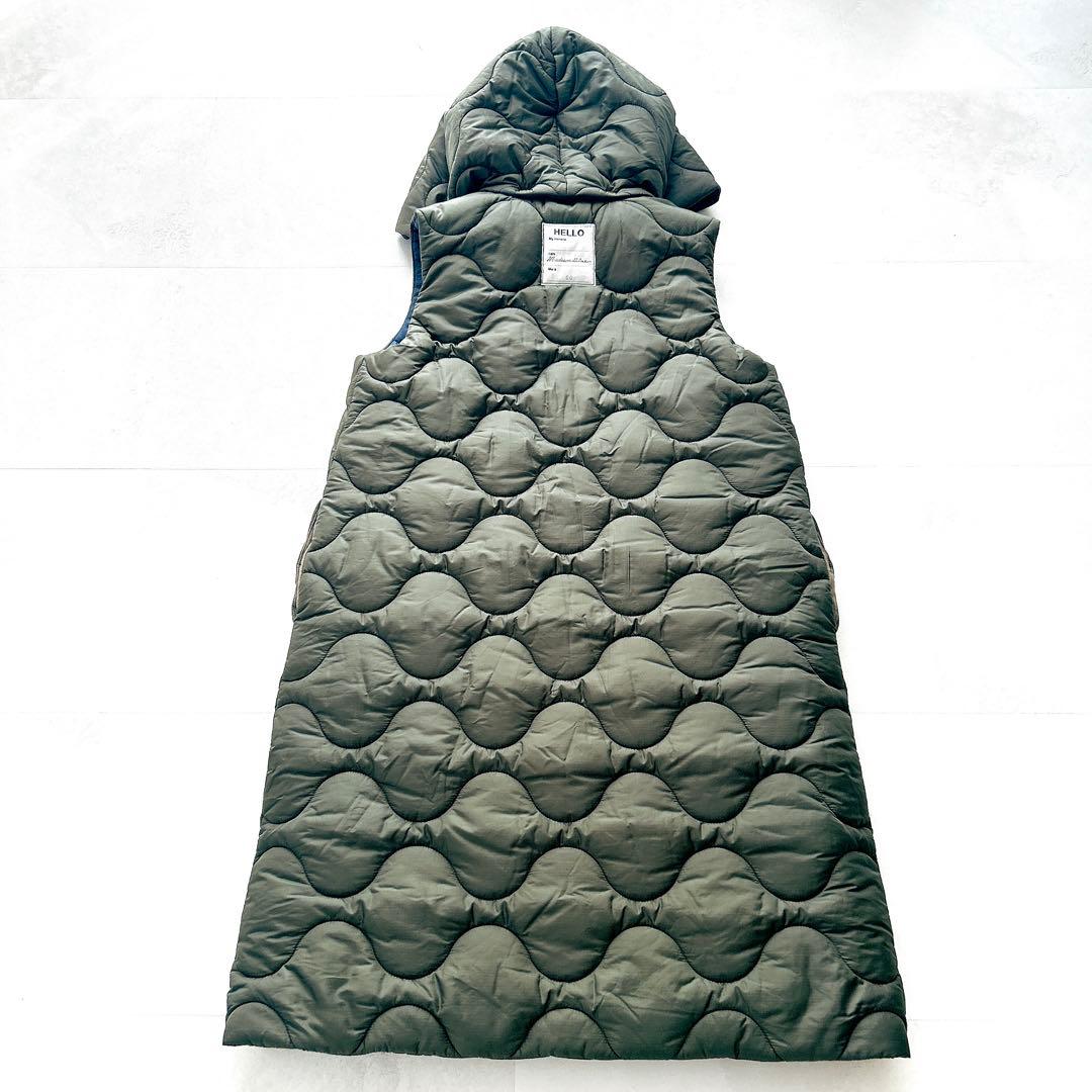 美品✨人気マディソンブルー　キルティングベスト　リバーシブル　ロング　Bロゴ刺繍