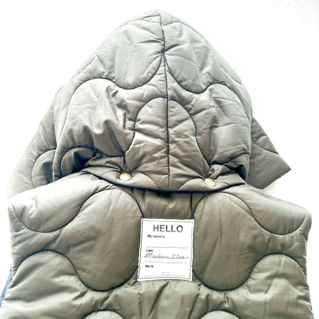 美品✨人気マディソンブルー　キルティングベスト　リバーシブル　ロング　Bロゴ刺繍